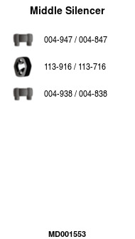 FA1 MD001553 Mittelschalldämpfer