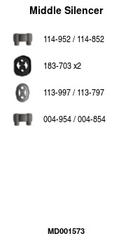 FA1 MD001573 Mittelschalldämpfer