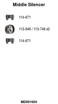 FA1 MD001604 Mittelschalldämpfer