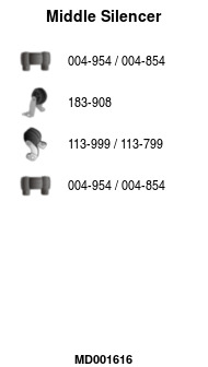FA1 MD001616 Mittelschalldämpfer