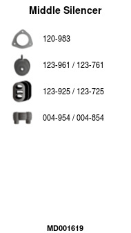 FA1 MD001619 Mittelschalldämpfer