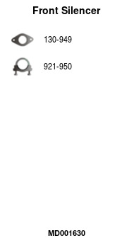 FA1 MD001630 Vorschalldämpfer