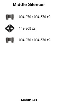 FA1 MD001641 Mittelschalldämpfer