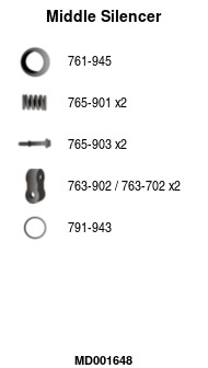 FA1 MD001648 Mittelschalldämpfer