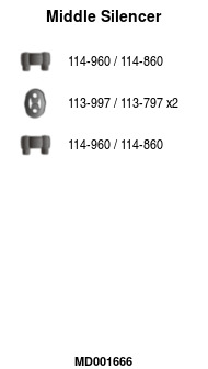 FA1 MD001666 Mittelschalldämpfer