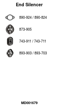 FA1 MD001679 Endschalldämpfer