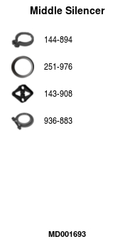 FA1 MD001693 Mittelschalldämpfer