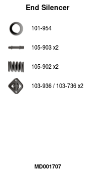 FA1 MD001707 Endschalldämpfer