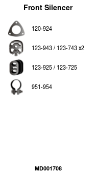 FA1 MD001708 Vorschalldämpfer