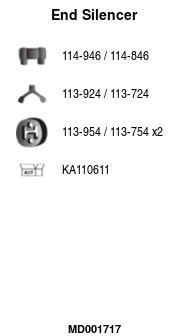 FA1 MD001717 Endschalldämpfer