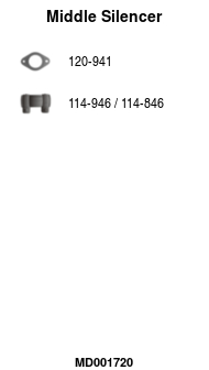 FA1 MD001720 Mittelschalldämpfer