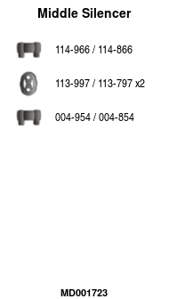 FA1 MD001723 Mittelschalldämpfer