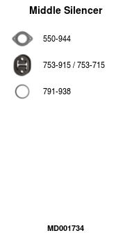 FA1 MD001734 Mittelschalldämpfer