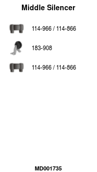 FA1 MD001735 Mittelschalldämpfer