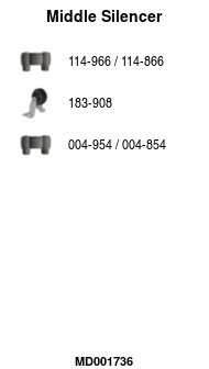 FA1 MD001736 Mittelschalldämpfer