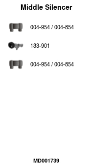 FA1 MD001739 Mittelschalldämpfer