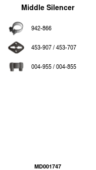 FA1 MD001747 Mittelschalldämpfer