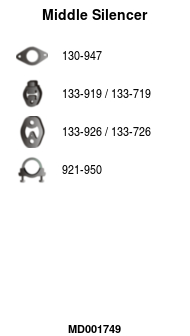 FA1 MD001749 Mittelschalldämpfer