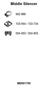 FA1 MD001750 Mittelschalldämpfer