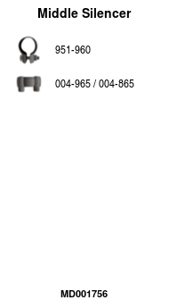 FA1 MD001756 Mittelschalldämpfer