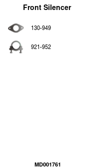 FA1 MD001761 Mittelschalldämpfer