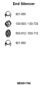 FA1 MD001769 Endschalldämpfer