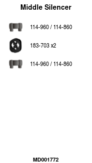 FA1 MD001772 Mittelschalldämpfer