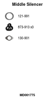 FA1 MD001775 Mittelschalldämpfer