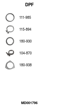 FA1 MD001796 Ruß-/Partikelfilter, Abgasanlage