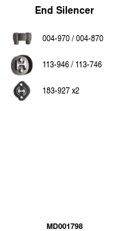 FA1 MD001798 Endschalldämpfer