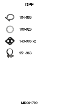 FA1 MD001799 Ruß-/Partikelfilter, Abgasanlage