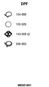 FA1 MD001801 Ruß-/Partikelfilter, Abgasanlage