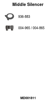 FA1 MD001811 Mittelschalldämpfer