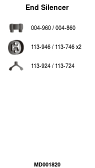 FA1 MD001820 Endschalldämpfer