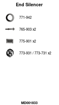 FA1 MD001833 Endschalldämpfer