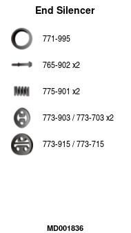 FA1 MD001836 Endschalldämpfer