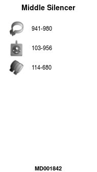 FA1 MD001842 Mittelschalldämpfer