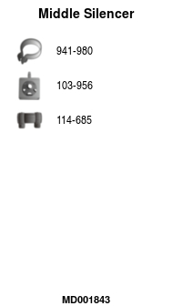 FA1 MD001843 Mittelschalldämpfer