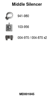 FA1 MD001845 Mittelschalldämpfer