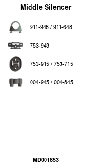 FA1 MD001853 Mittelschalldämpfer