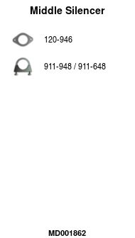 FA1 MD001862 Mittelschalldämpfer