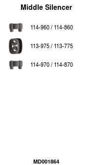 FA1 MD001864 Mittelschalldämpfer