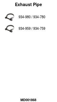 FA1 MD001868 Abgasrohr