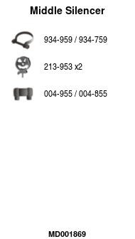 FA1 MD001869 Mittelschalldämpfer