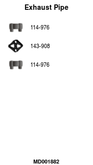 FA1 MD001882 Abgasrohr