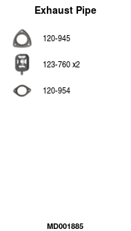 FA1 MD001885 Abgasrohr