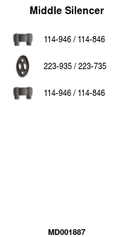 FA1 MD001887 Mittelschalldämpfer