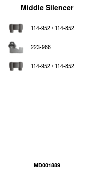 FA1 MD001889 Mittelschalldämpfer