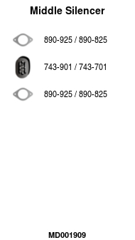 FA1 MD001909 Mittelschalldämpfer