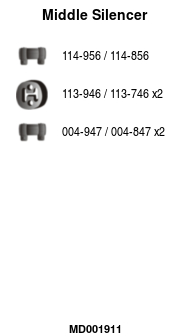 FA1 MD001911 Mittelschalldämpfer